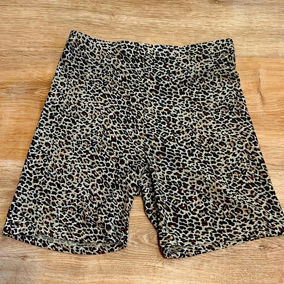 Cheetah Print Biker Shorts - Picture 1 of 2